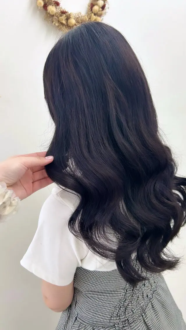 ロング カラー ディープラベンダー ラベンダーカラー Nao /ワンカラー /トリートメントのヘアスタイル
