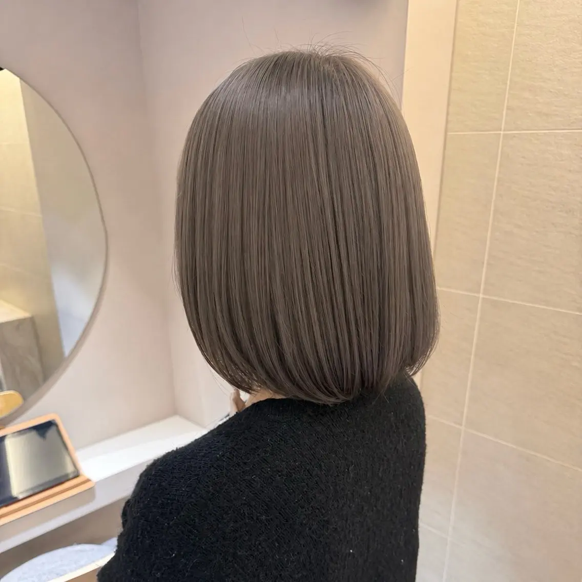ミディアム ボブ ヘアカラー ブリーチカラー🌟/ ちさとのヘアスタイル