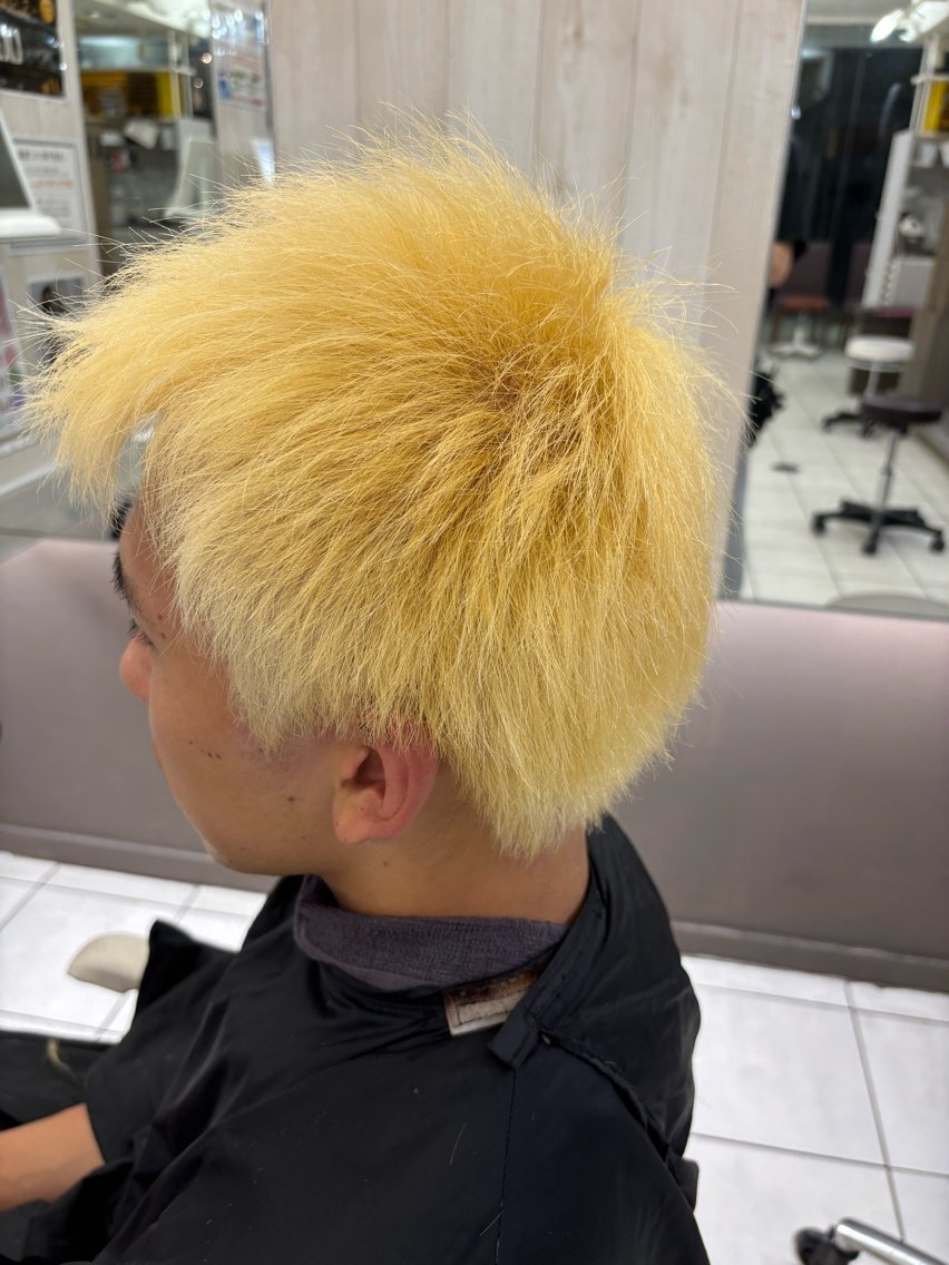 ショート カラー メンズ カット ヘアカラー 【メンズ特化】セン ターパート/保坂太一のヘアスタイル