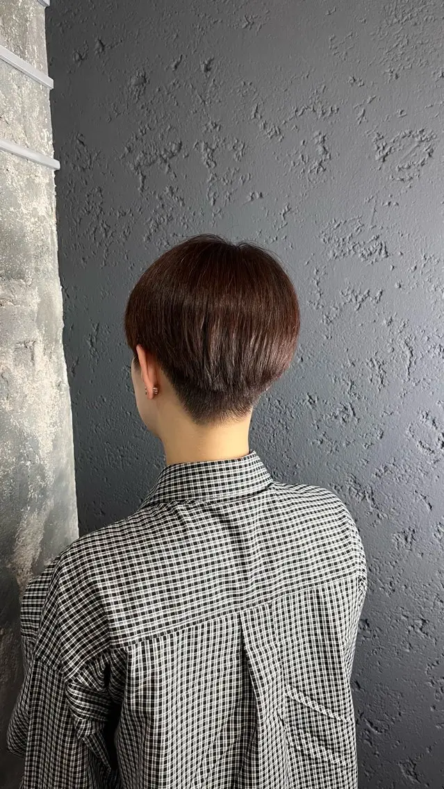 ショート レッドブラウン ボブカットモデル募集 🩵AKIHO🩵のヘアスタイル
