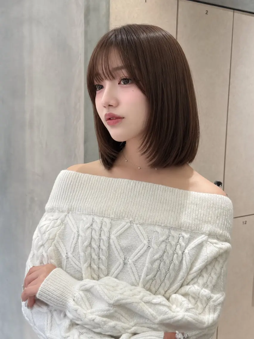 ショート カット ヘアカラー トリートメント 🦋韓国風レイヤー/ 艶髪矯正🦋凛太郎のヘアスタイル