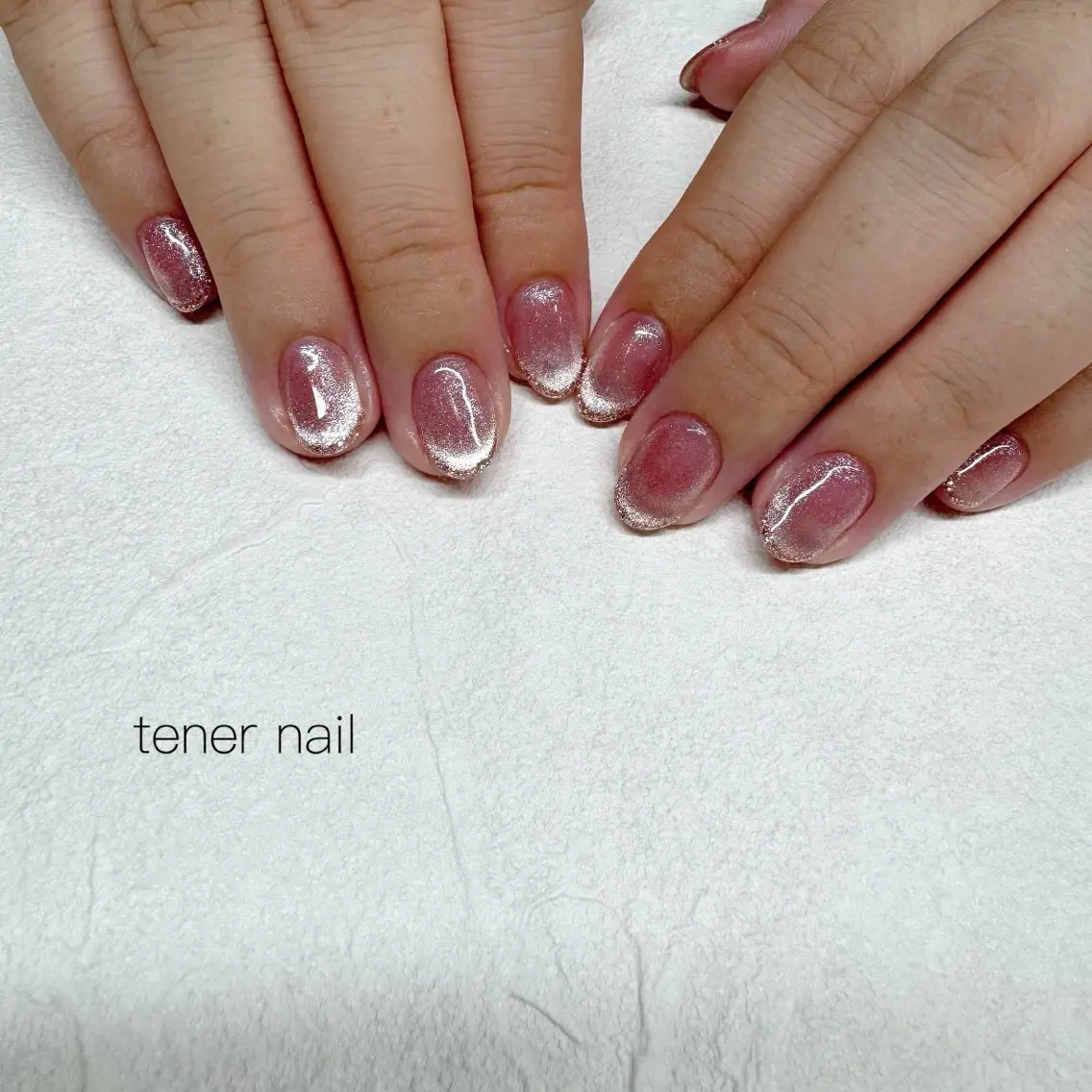ネイル フレンチネイル マグネットネイル マグネットフレンチ ハンドネイル テネルネイル tener nailのネイルデザイン
