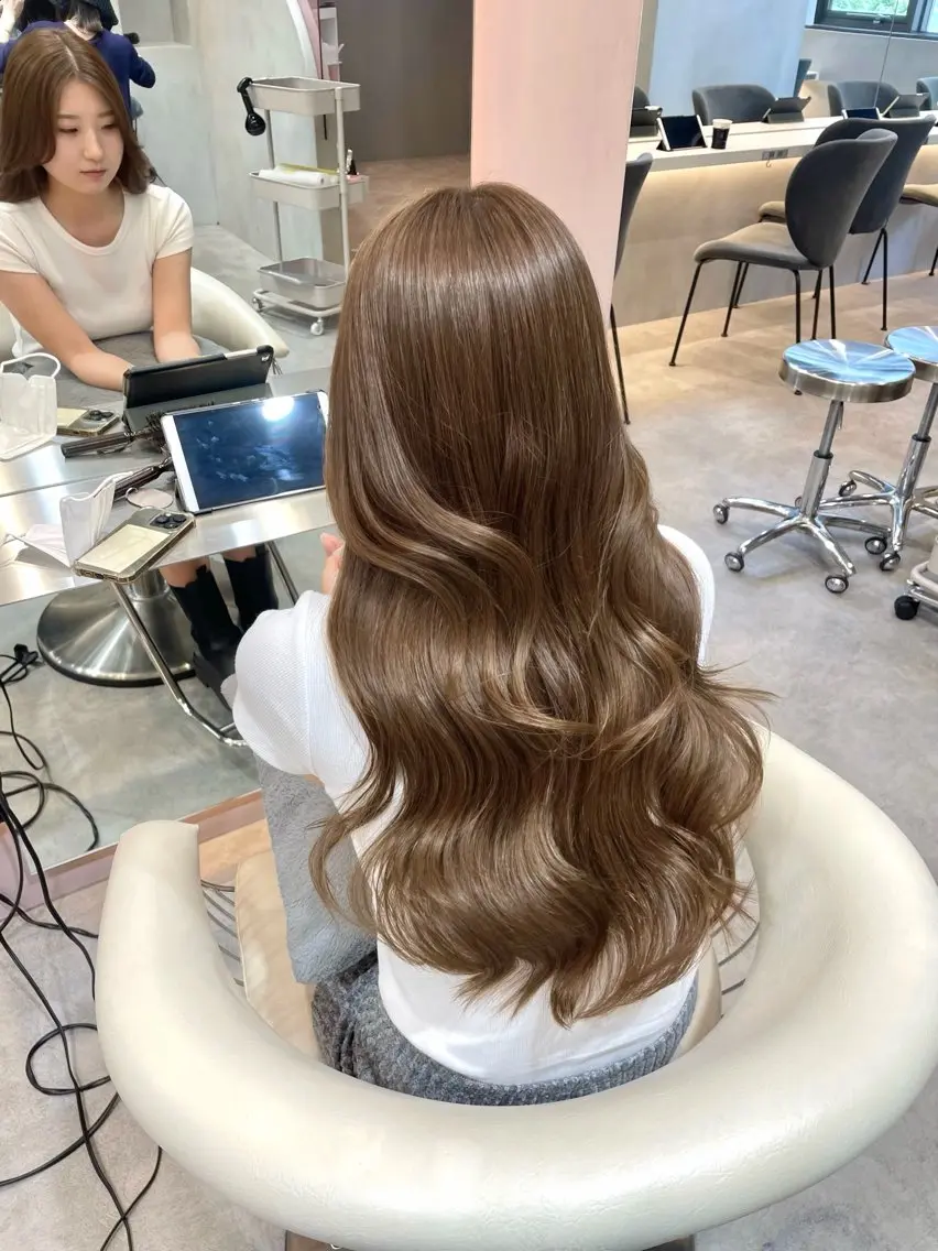 ロング カラー ヘアアレンジ カット ヘアカラー トリートメント ヘアセット 縮毛矯正ブリーチなし 🍒❤ゆうきのヘアスタイル