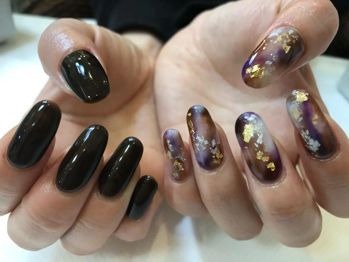 ネイル ハンドネイル umber 三茶1分のネイルデザイン