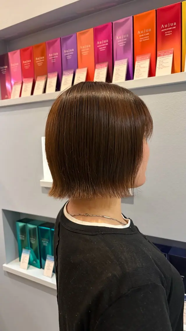 ショート カット ヘアカラー トリートメント 🎀透明感カラー /ハイトーン🎀のヘアスタイル