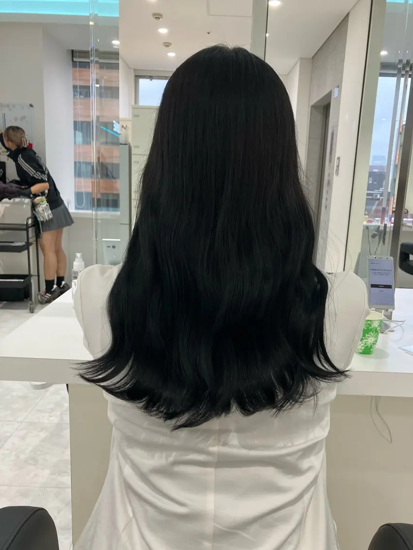 ロング カラー ヘアアレンジ 💓色落ちまで綺麗な 垢抜けカラー💓のヘアスタイル