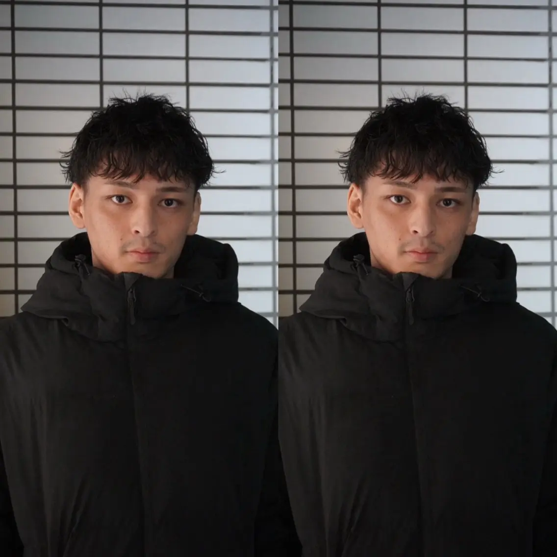 ショート パーマ メンズ メンズパーマ くびれヘア レイヤーカット 盛れる艶カラー× レイヤーカット/咲来のヘアスタイル