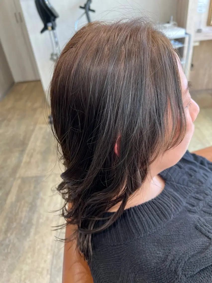 ミディアム ヘアカラー カラーモデル募集中✨ MIKUのヘアスタイル