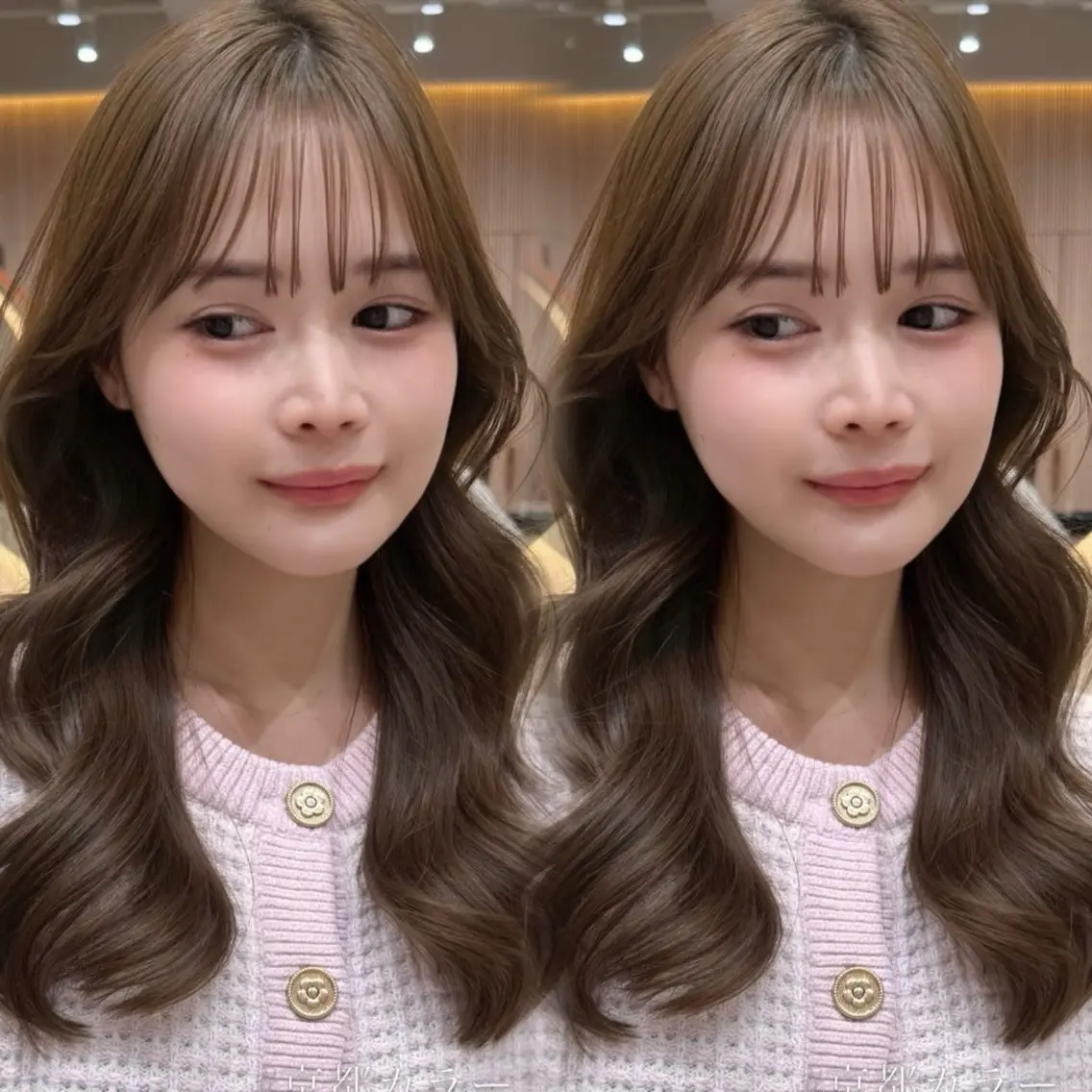 ロング カラー 似合わせカット カット ヘアカラー トリートメント レイヤー/髪質改善 Lond ambreのヘアスタイル