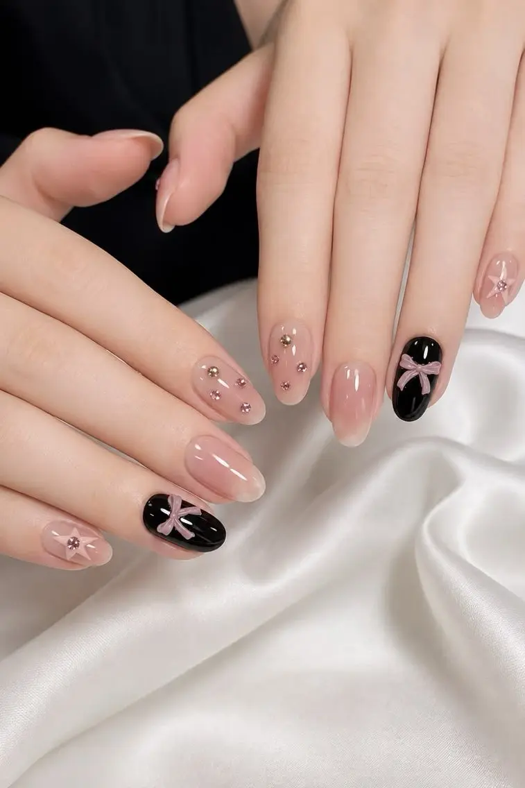 ネイル 長さ出し フレンチネイル グラデーション 韓国ネイル マグネットネイル ハンドネイル BT HEAVEN nailのネイルデザイン