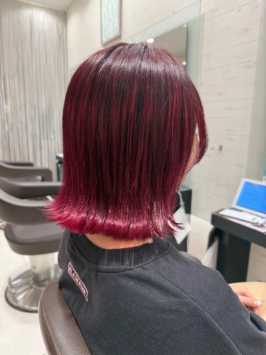 ミディアム カラー EARTH 山﨑龍馬のヘアスタイル