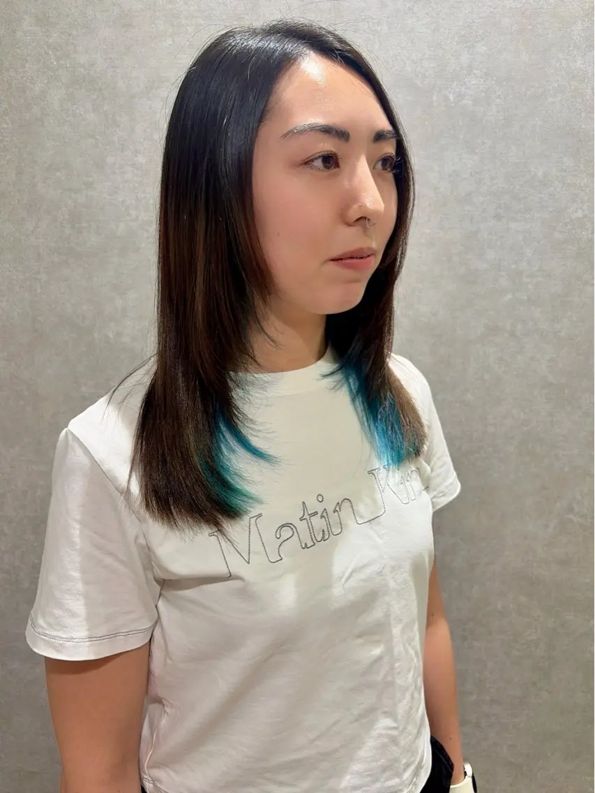 セミロング 髪質改善 縮毛矯正 🕊髪質改善 ストレート🕊まいのヘアスタイル