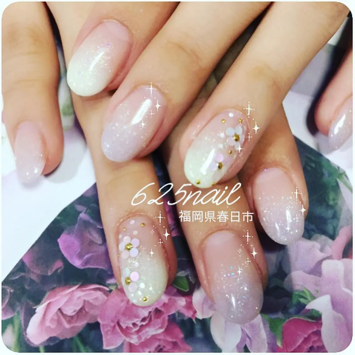 ネイル アートネイル ハンドネイル 625nail 無料P有/春日白水のネイルデザイン