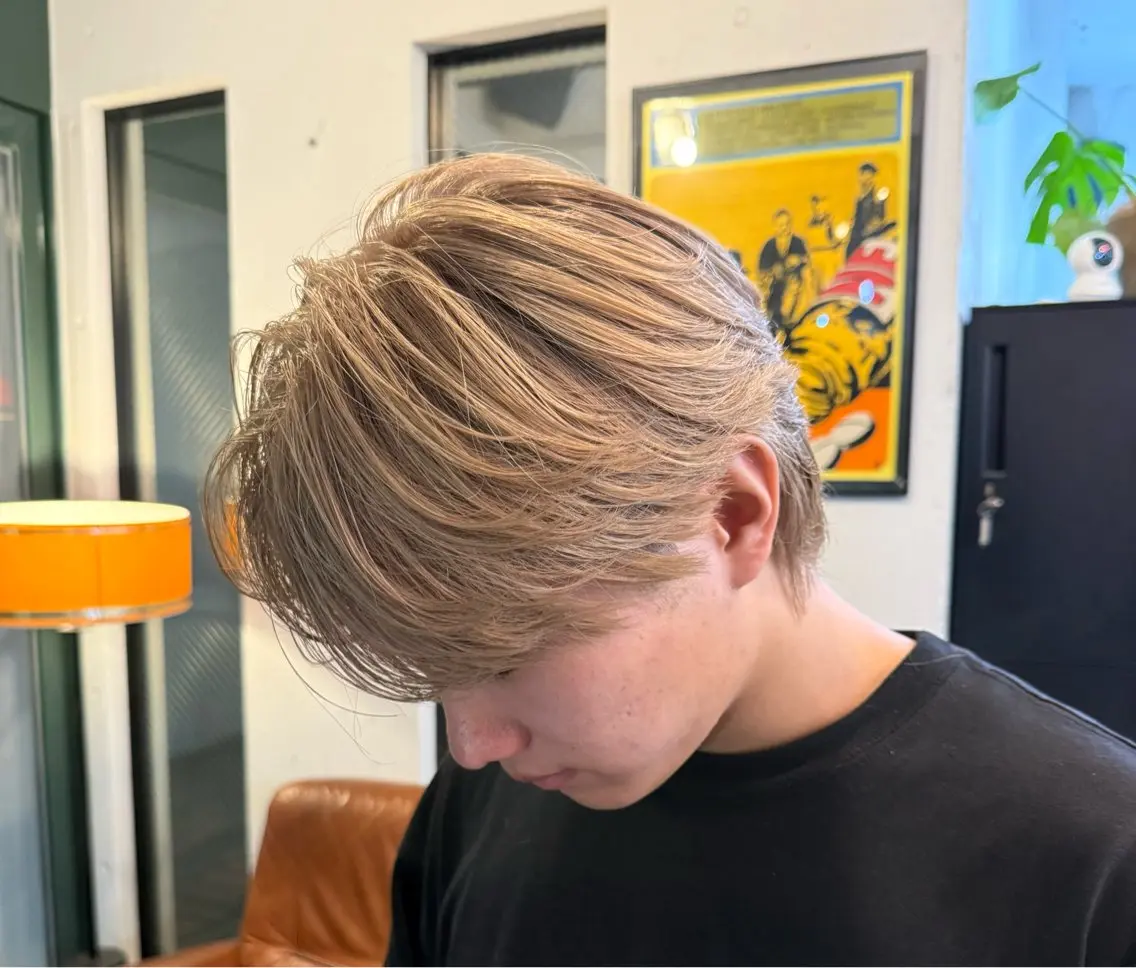 ショート カラー メンズ ヘアカラー HARBOR ゆづきのヘアスタイル