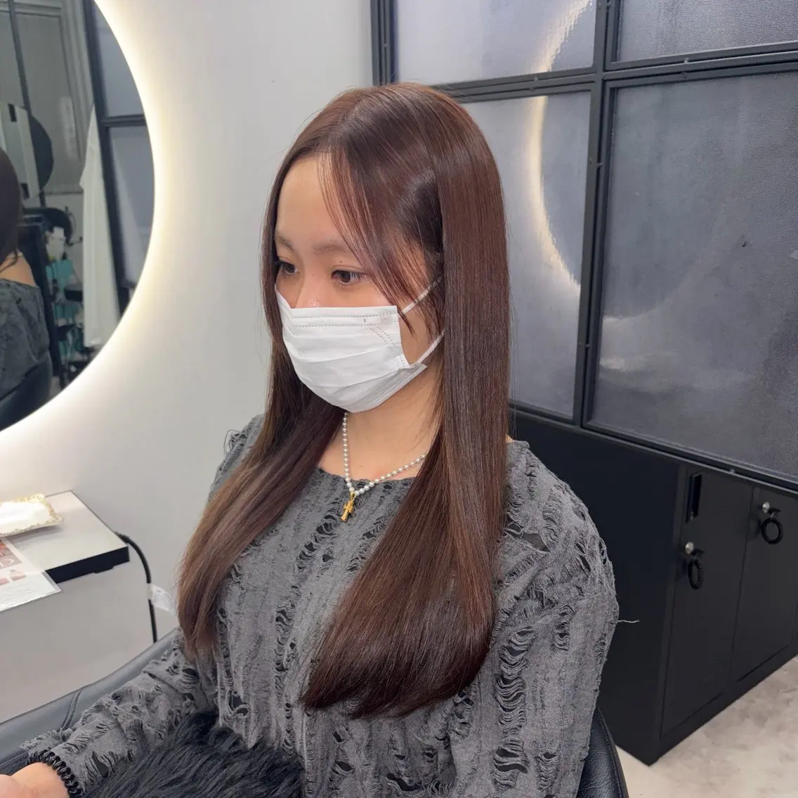ロング ヘアカラー Marin暖色カラー 💗メンズ大歓迎のヘアスタイル