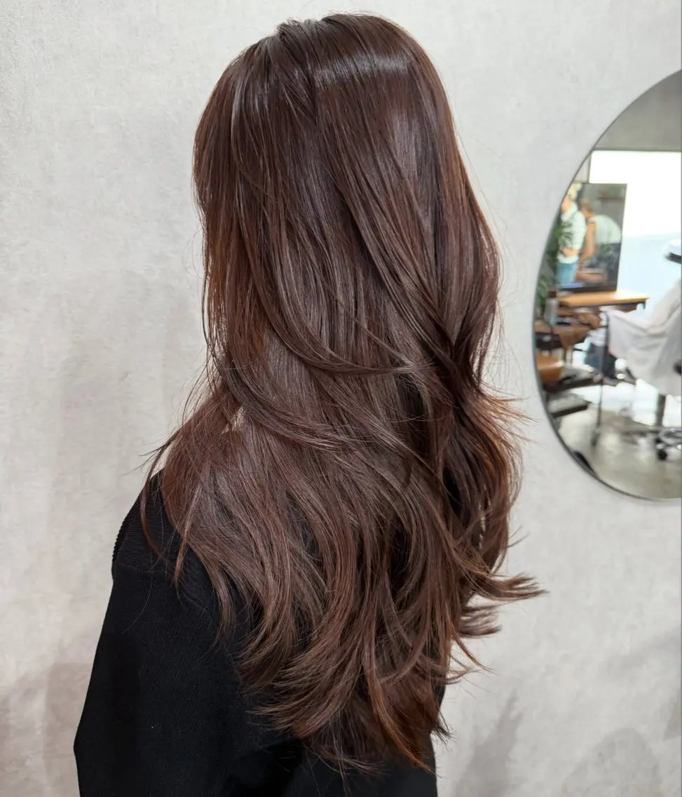 ロング カラー レイヤーカット AIRI layer cut hairのヘアスタイル