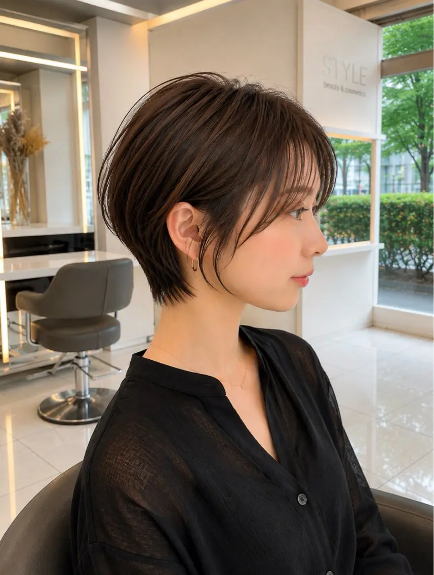ショート カット ショートカット/ コテ巻きパーマ/なおのヘアスタイル