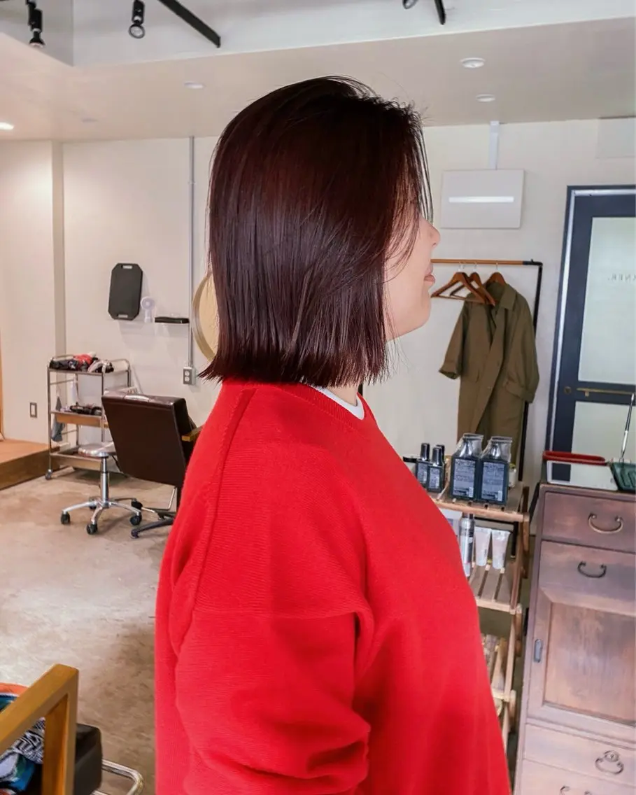 ショート カラー ブリーチ カット ヘアカラー トリートメント ヘッドスパ 板谷みさき /似合わせBobのヘアスタイル
