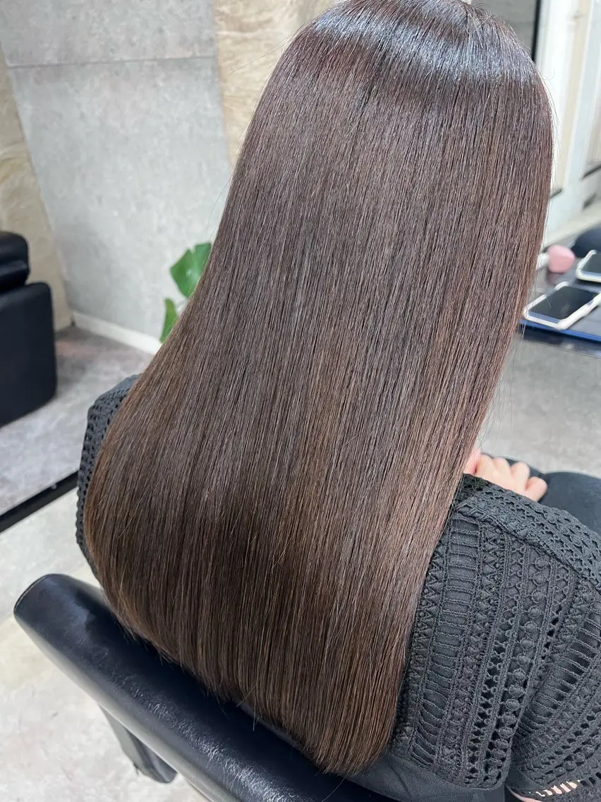 ロング 縮毛矯正 トリートメント カット 縮毛矯正 トリートメント ♡HARUKA/縮毛 /髪質改善/BOBのヘアスタイル