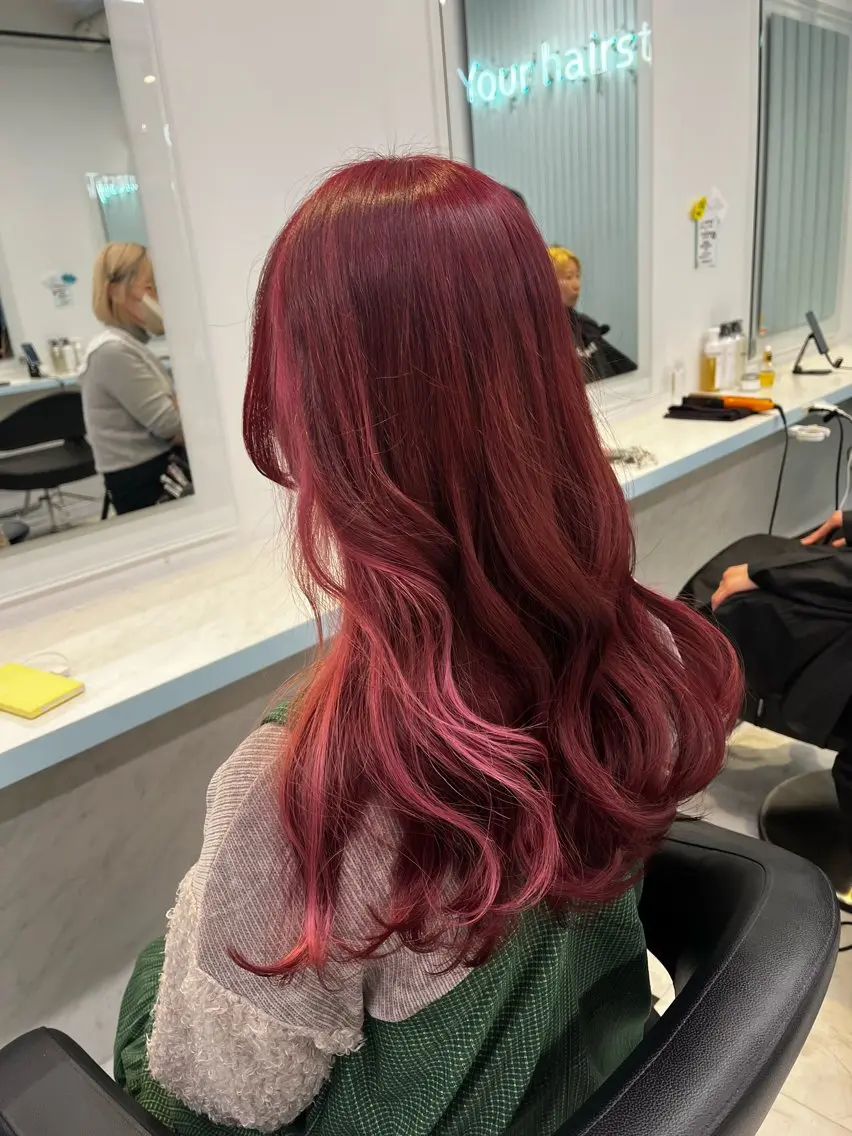 ロング カラー ヘアカラー トリートメント ブリーチカラー 🩵MIZUKIのヘアスタイル