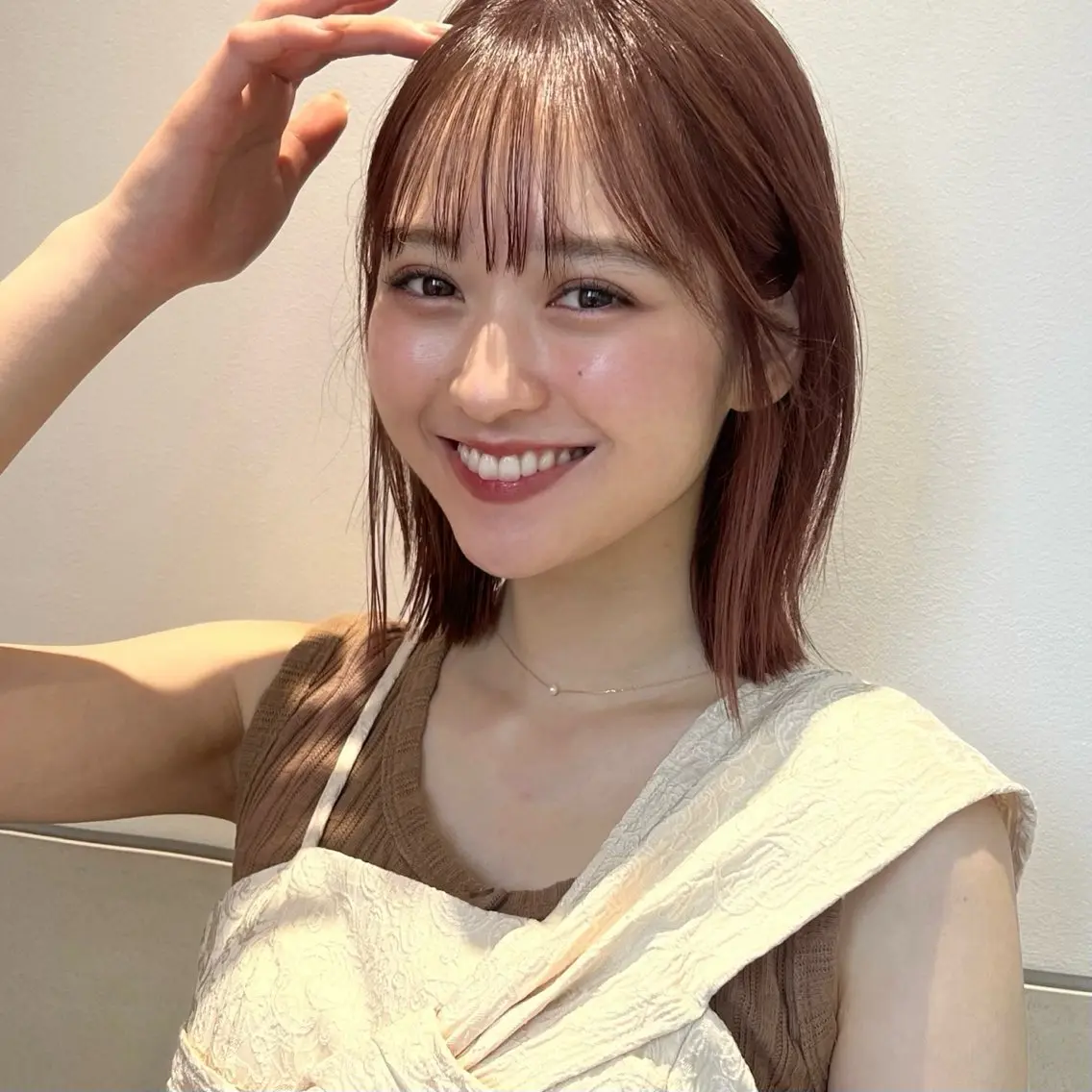 ミディアム カット ヘアカラー ボブ限定🎀 エミリのヘアスタイル