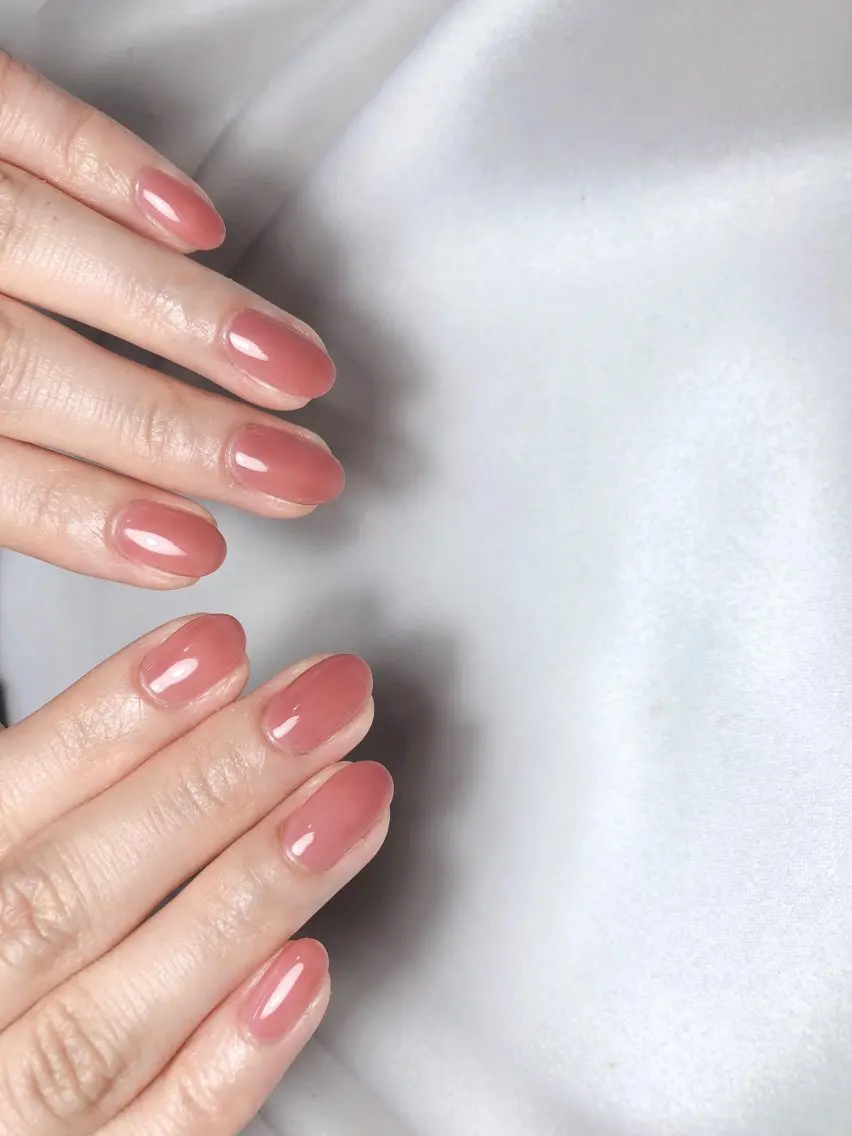 ネイル ワンカラーネイル ハンドネイル saki_ nail heronのネイルデザイン
