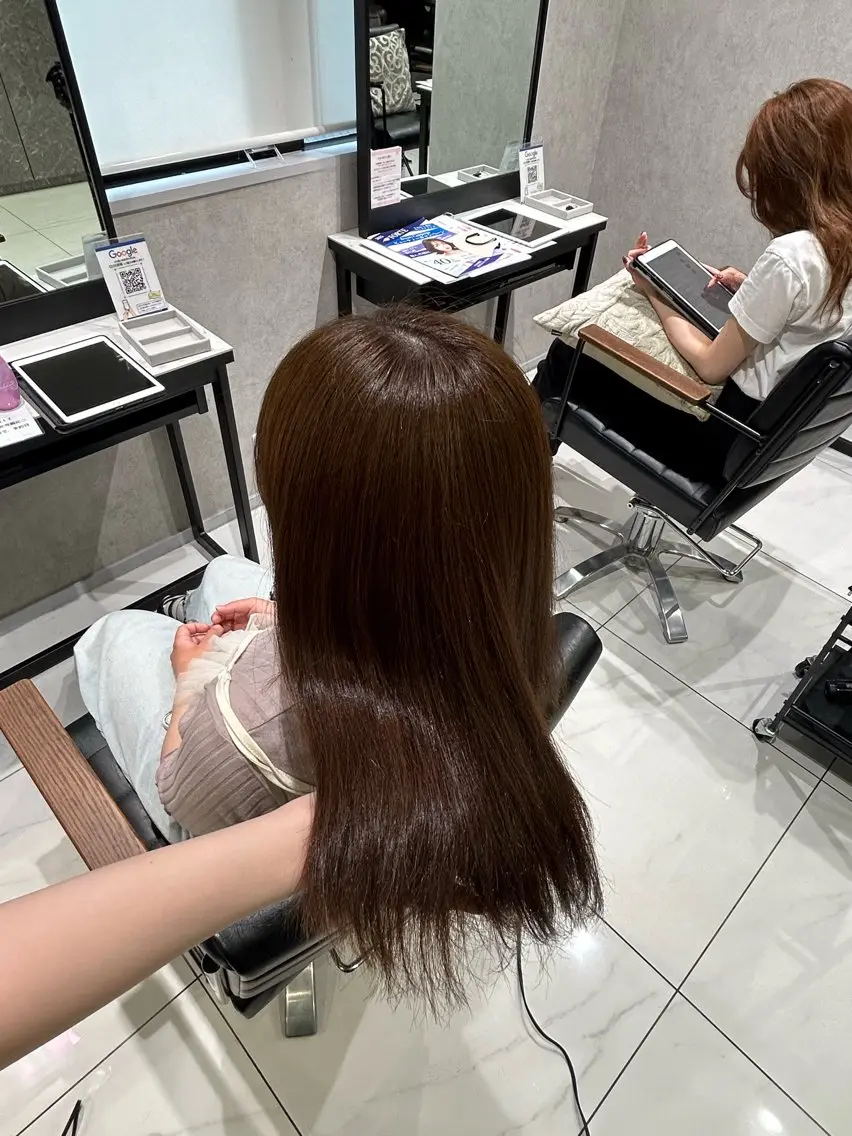 カラー 透明感カラー×顔周り mizuki🫧のヘアスタイル