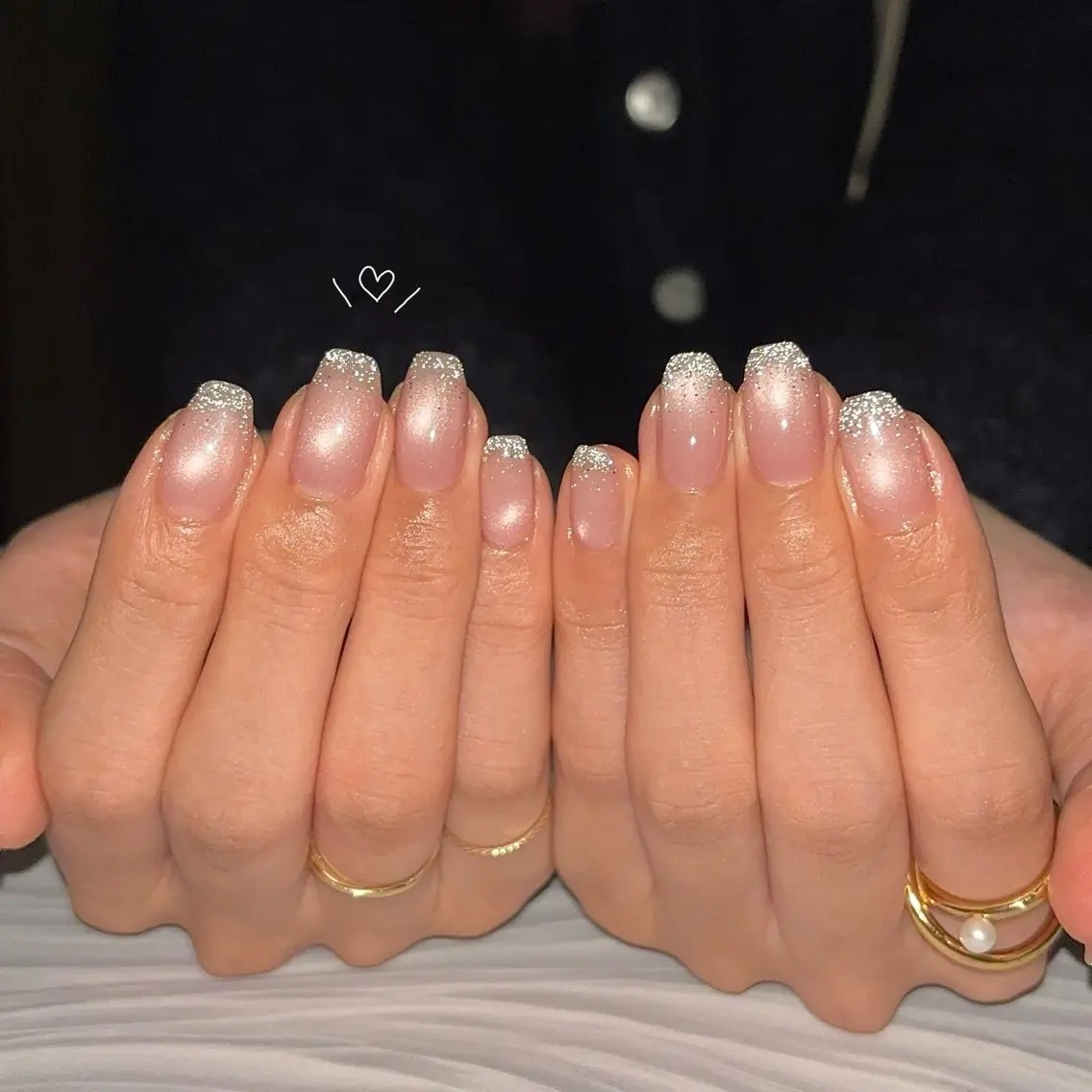 ネイル ジェルネイル グラデーション マグネットネイル ハンドネイル Nailsalon BLOOM🌷 山崎のネイルデザイン