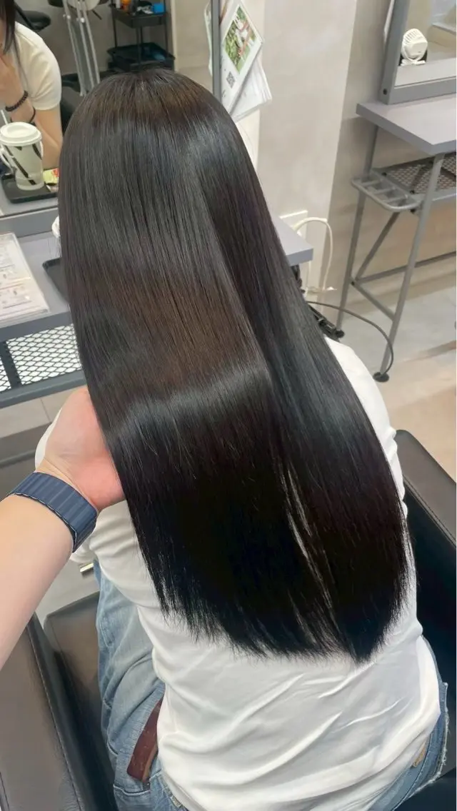 ロング ヘアカラー トリートメント brace 小笹花純のヘアスタイル