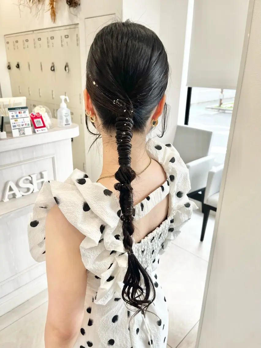 【 ヘアアレンジ 】タイトヘア◎ご希望の方はこちらをお選びくださいの写真