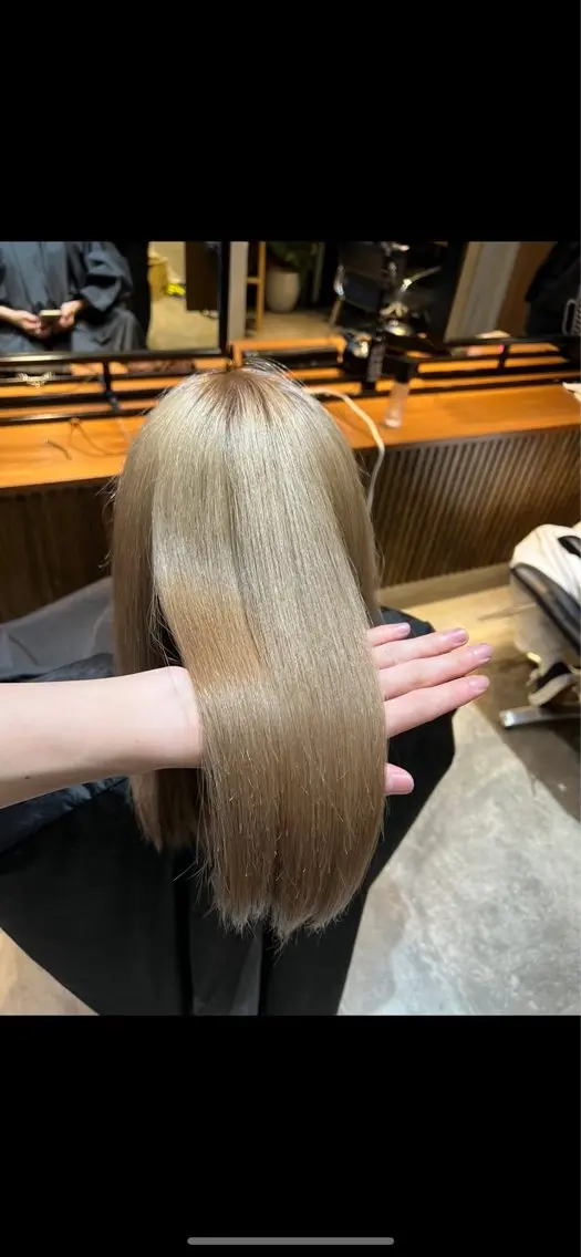 ロング カラー 透明感カラー 髪質改善 トリートメント 韓国ヘア/ブリーチ そーた/渋谷駅のヘアスタイル