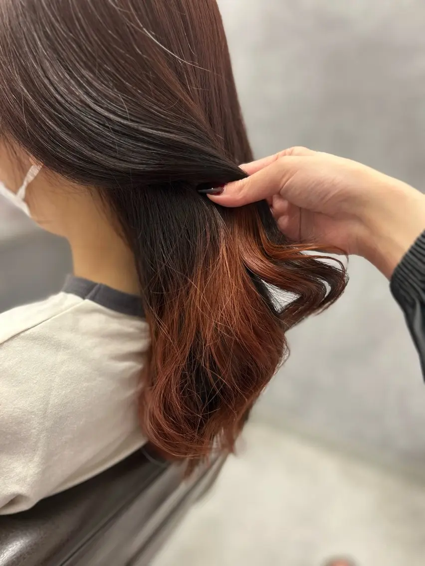 ロング カット ヘアカラー トリートメント 天王寺🤍ヲタク 美容師/ほたる🤍のヘアスタイル