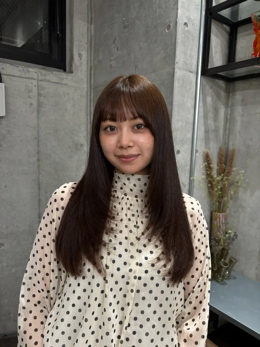 ロング カラー ベージュカラー ヘーゼル カット ヘアカラー maika (^^)。.:*☆のヘアスタイル