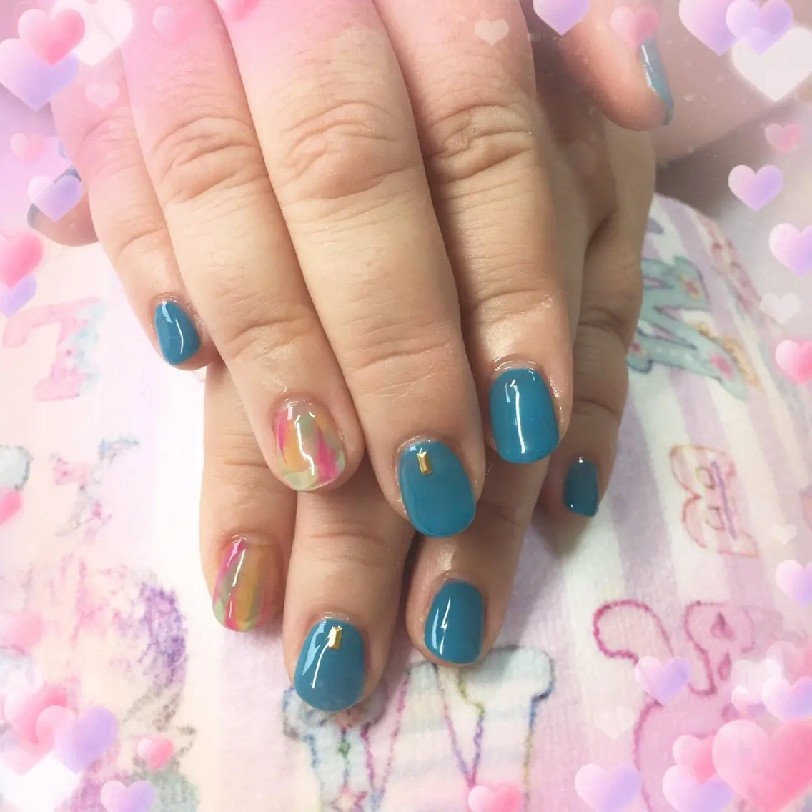 ネイル MIKA／耳ツボ ／マグネットネイルのネイルデザイン