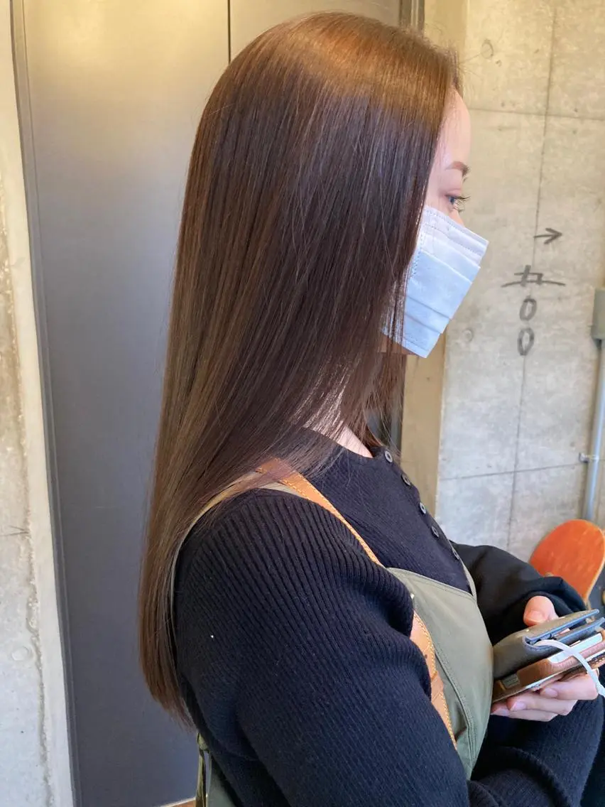 🕊️minimo限定🕊️透明感抜群カラー＋うる艶髪質改善トリートメントの写真