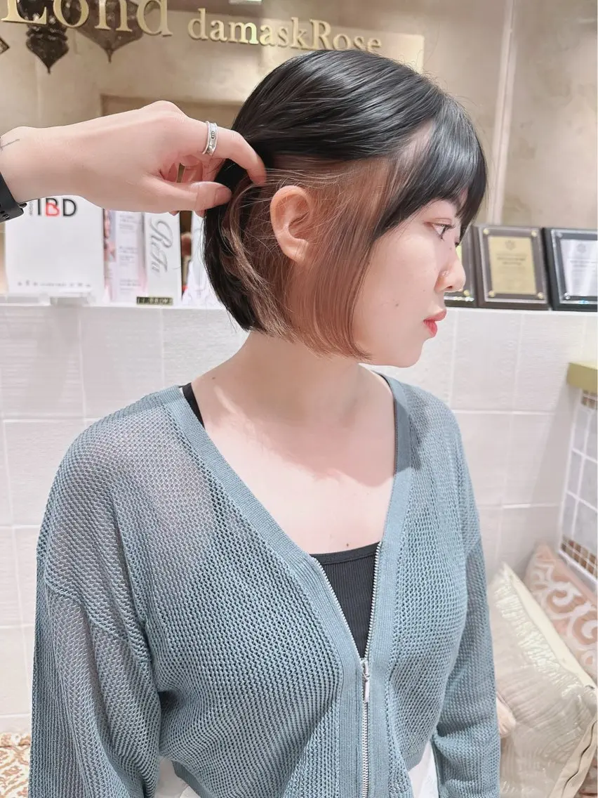 ショート カラー パーマ ヘアアレンジ カット ヘアカラー トリートメント 髪質改善 の達人/杉原碧仁のヘアスタイル
