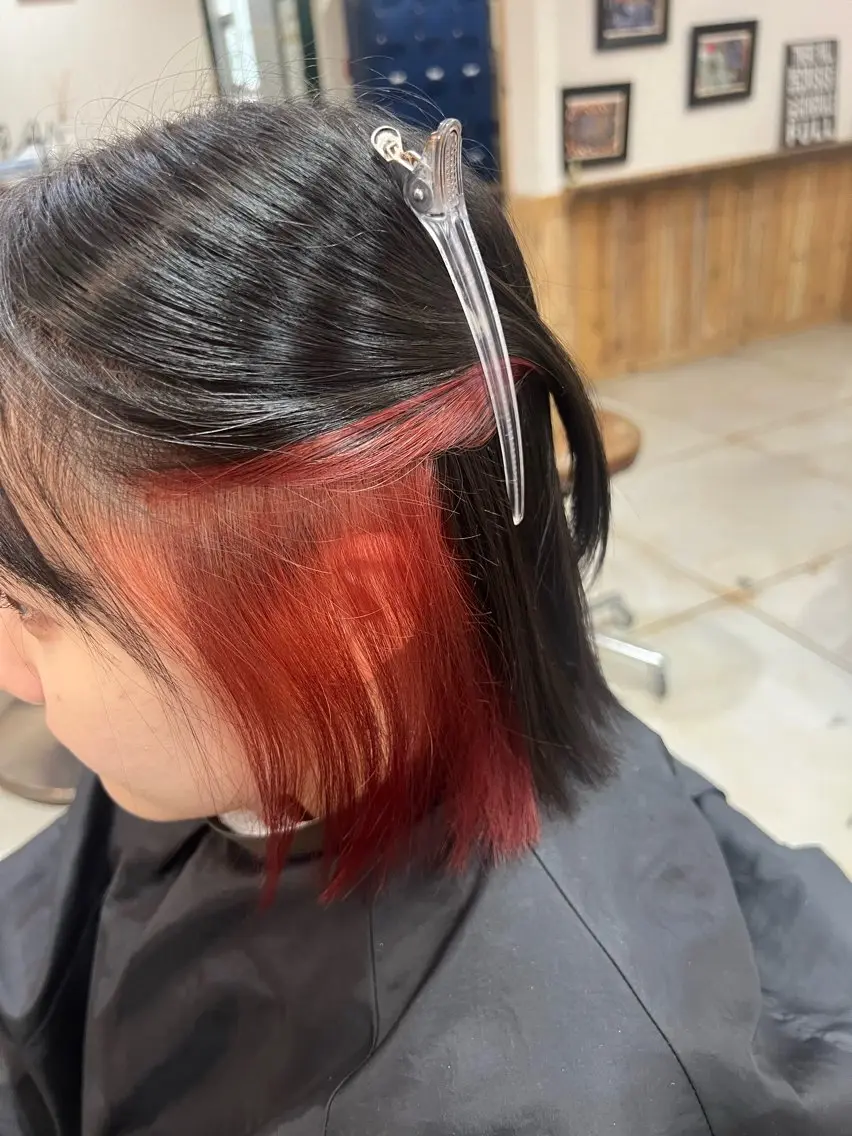 ショート カラー 🌈ダブルカラー🌈 💚みやのしんじ💚のヘアスタイル