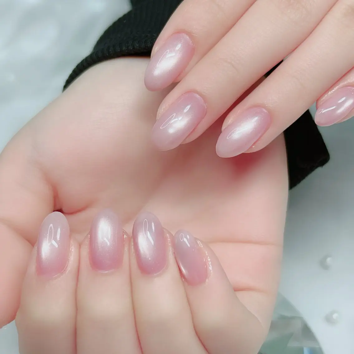 ネイル アートネイル フレンチネイル ジェルネイル ゴールド グラデーション ハンドネイル Cute Tips nailのネイルデザイン