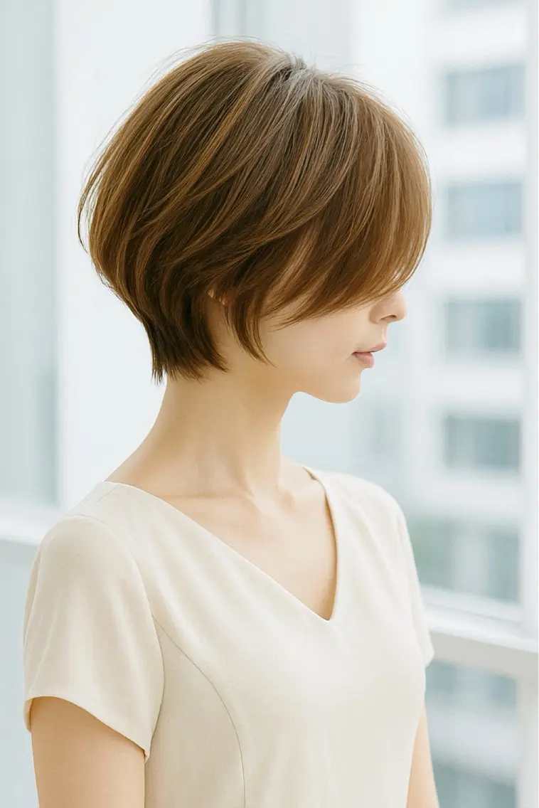 ショート 美才治 秀欣 (ビサイジ ヒデキ)のヘアスタイル