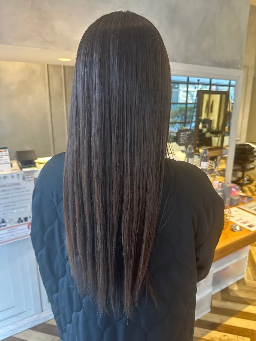 ロング カラー グレージュ 🌿MIYAGI ERI🧸のヘアスタイル