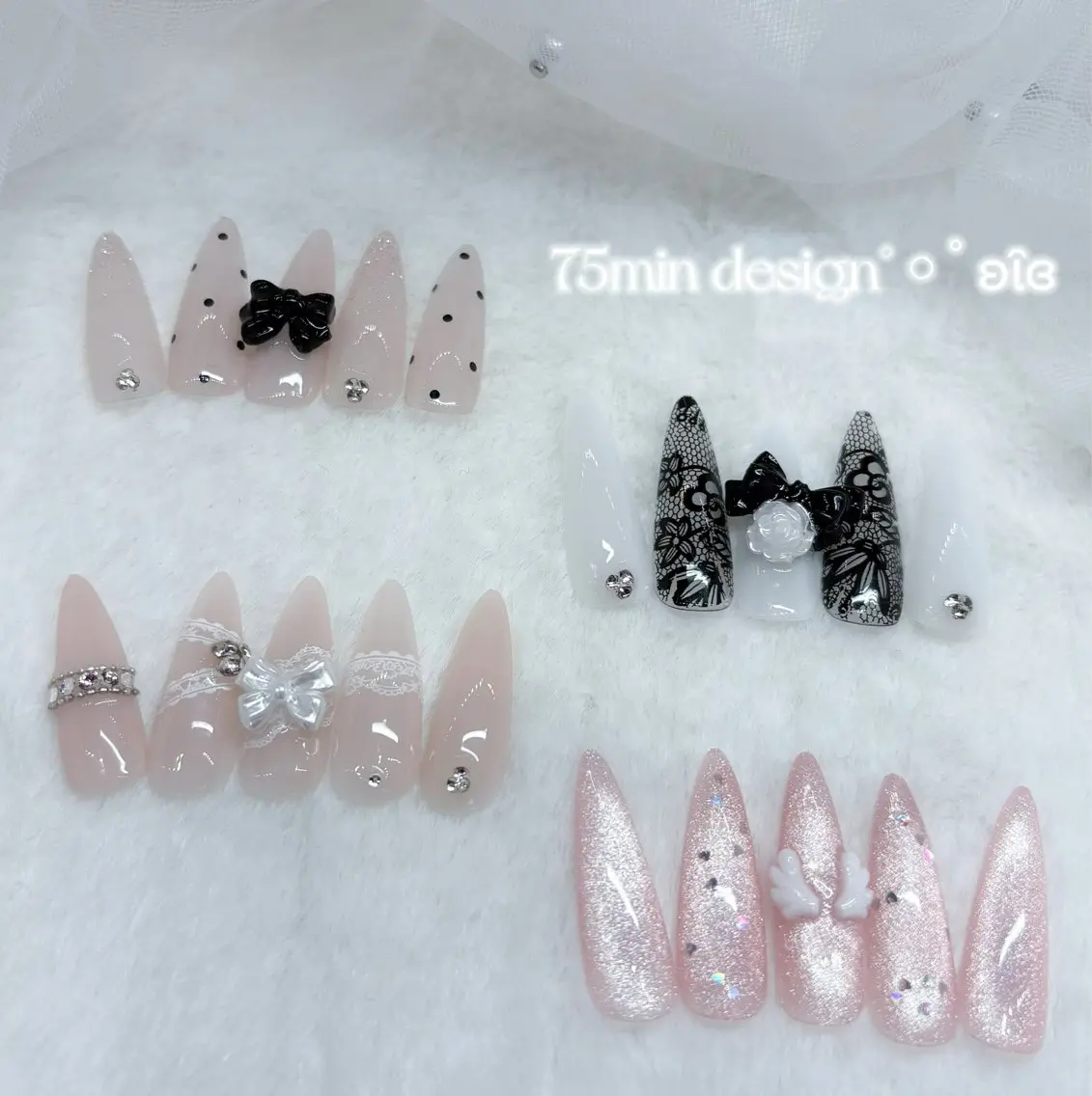 個人定額design75分コース🎀🍒ガーリーネイルデザイン!(注意事項必読)の写真