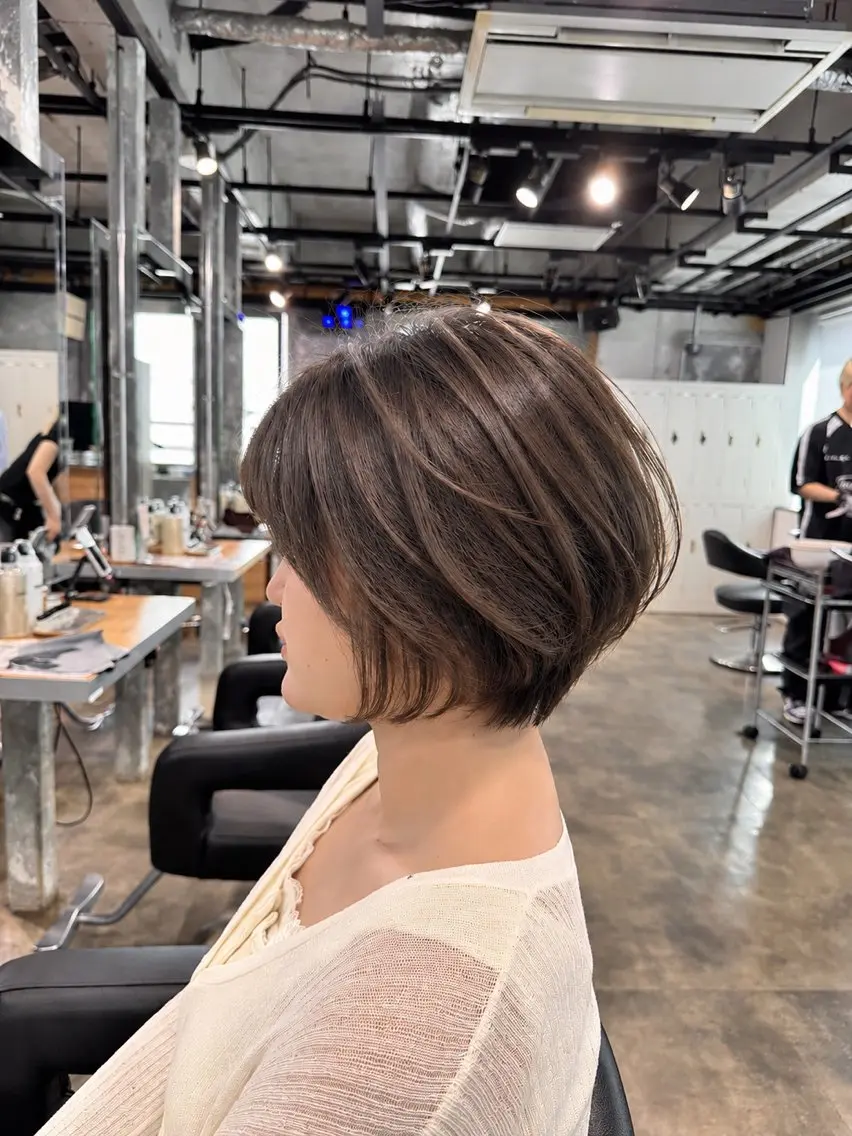 ショート カット ヘアカラー トリートメント ヘアセット 🩵必ず可愛く ボブ／ショート🩵のヘアスタイル