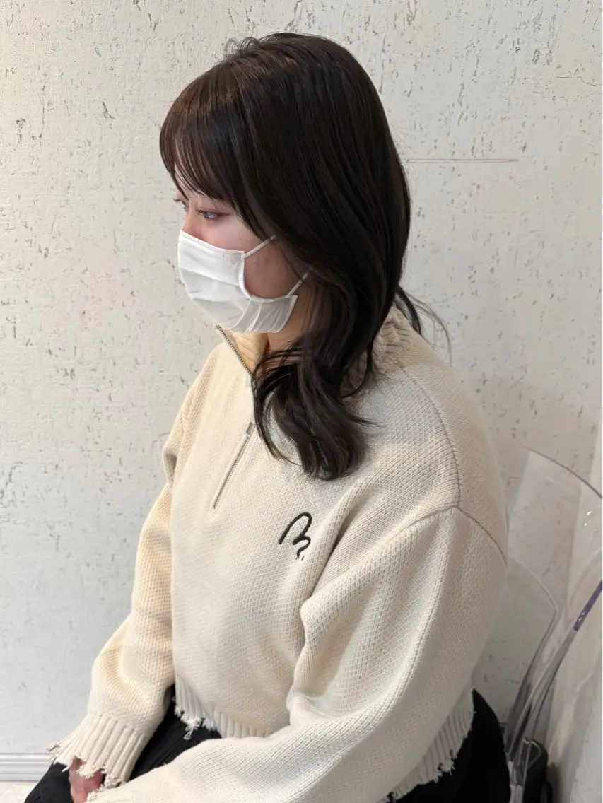 ミディアム カラー カット ヘアカラー トリートメント mai / linoah˚✧のヘアスタイル