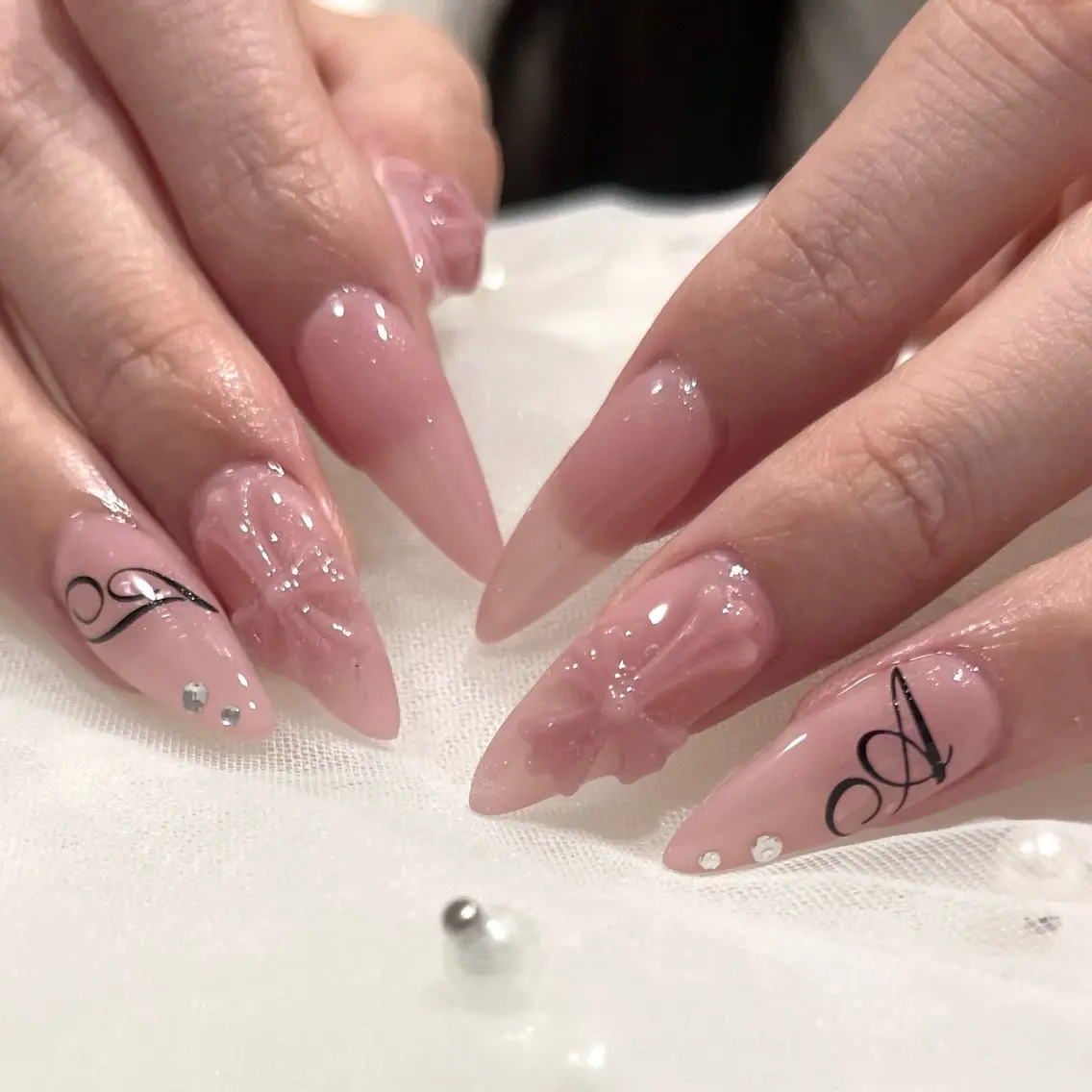 ネイル ハンドネイル 🧁fein. nana🩵のネイルデザイン