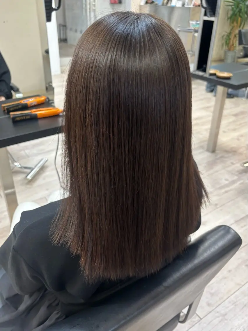 ミディアム 石橋 未有のヘアスタイル