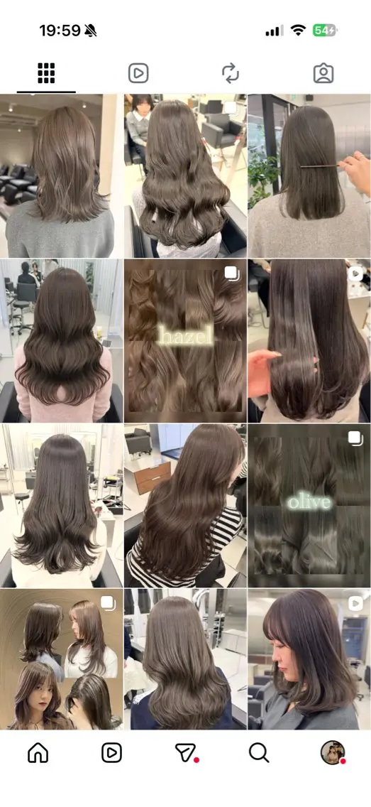 ロング カラー カット ヘアカラー トリートメント 表参道🌿赤み消し カラー/チナツのヘアスタイル