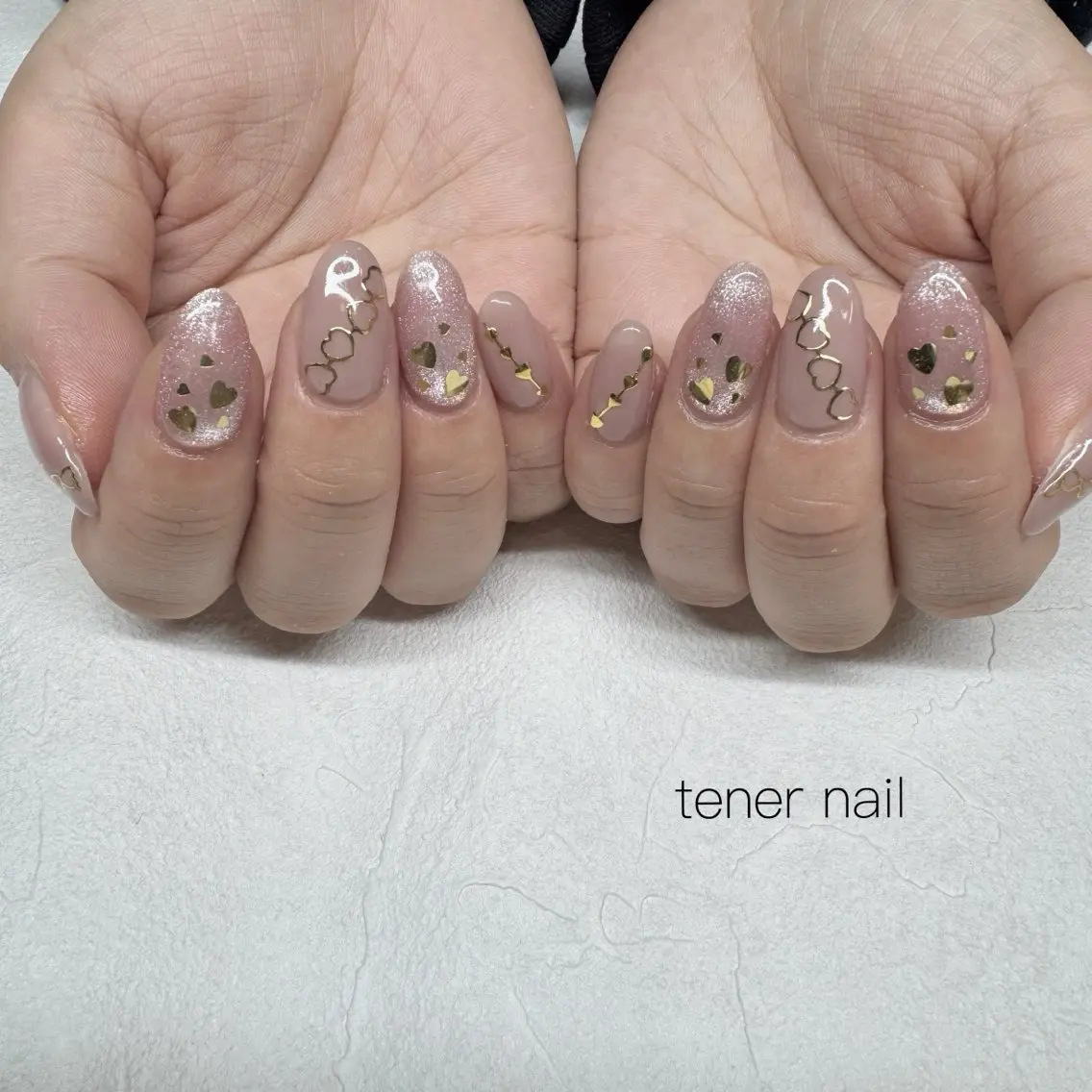 ネイル バレンタイン ハンドネイル テネルネイル tener nailのネイルデザイン