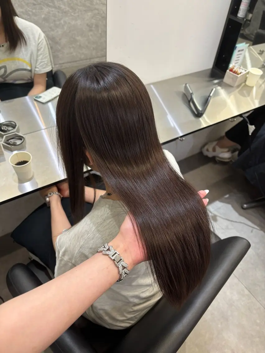 ロング 縮毛矯正 Core かんなのヘアスタイル