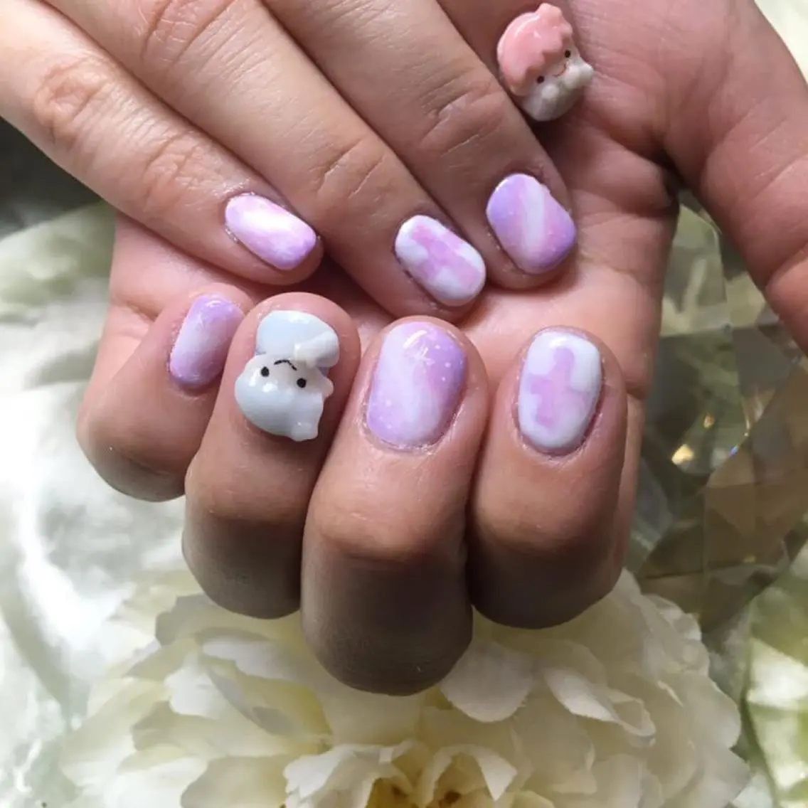 ショート ネイル アートネイル 《LB》ラブリエ Nail&eyeのマツエク・マツパデザイン