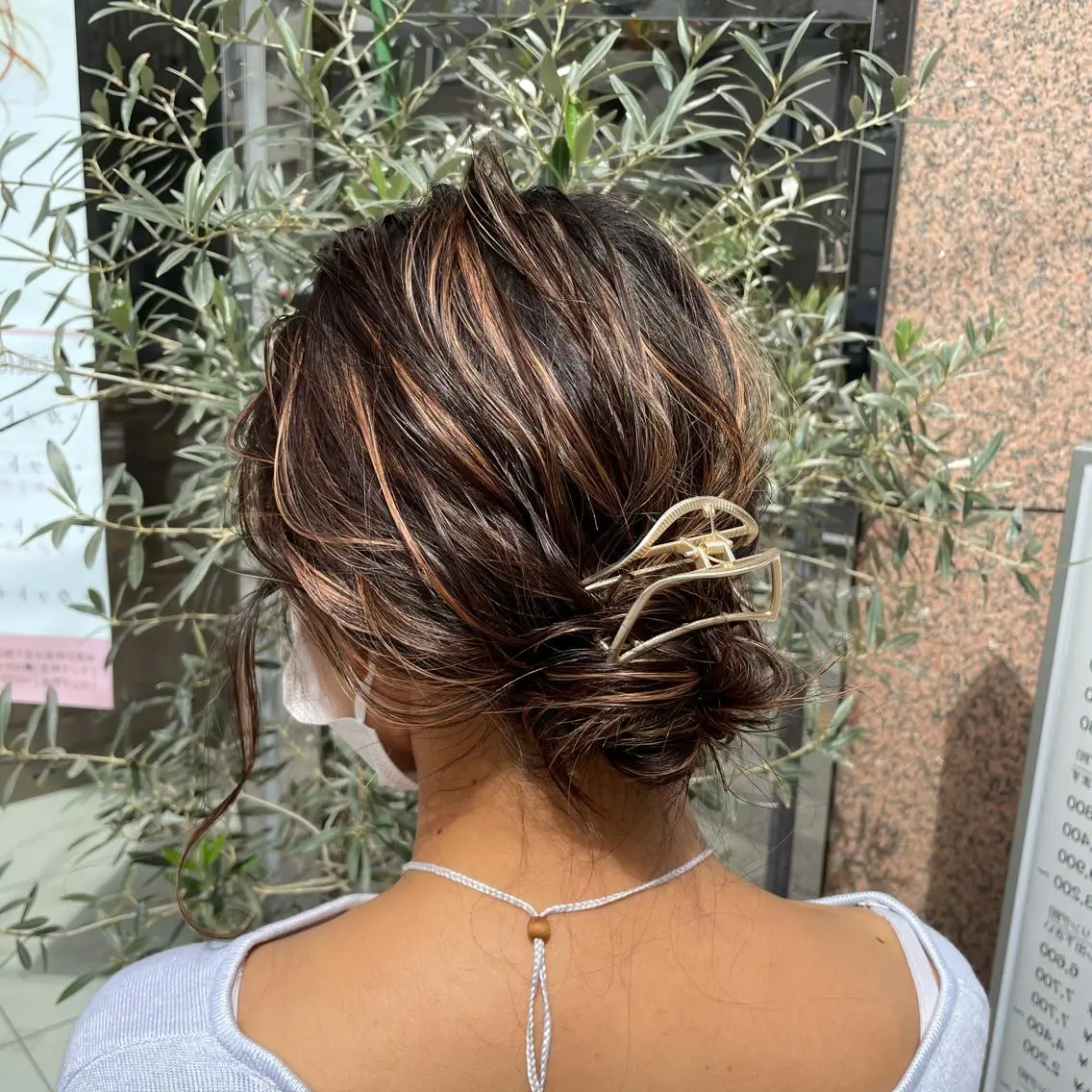 カラー ヘアアレンジ カット ヘアカラー トリートメント 白髪ぼかしハイライト 茗荷谷駅徒歩2分のヘアスタイル